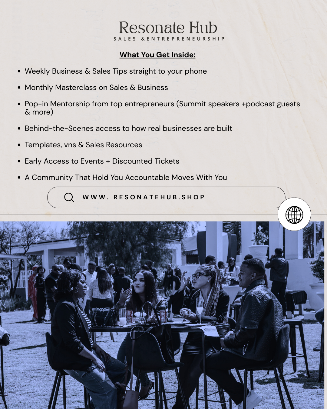 Resonate Hub+ Membership Club